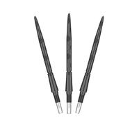 TARGET Darts Swiss Point Storm Puntas de Dardos de Acero, Onyx (Set de 3 Puntas) 35MM - Negro | Cambiar Puntos de Dardos, Puntas de Repuesto, Accesorios de Dardos Profesionales