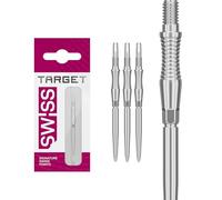 Target Darts Swiss Point Storm Puntas de Dardos, RST (Juego de 3 Puntas) 30MM/35MM/42MM - Oro/Plata/Negro | Cambiar Puntas de Dardos, Puntas Swiss Storm, Accesorios Profesionales para Dardos