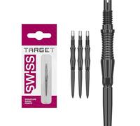 Target Darts Swiss Point Storm Puntas de Dardos, RST (Juego de 3 Puntas) 30MM - Negro | Cambiar Puntas de Dardos, Puntas Swiss Storm, Accesorios Profesionales para Dardos