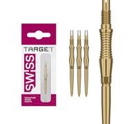 Target Darts Swiss Point Storm Puntas de Dardos, RST (Juego de 3 Puntas) 30MM - Oro | Cambiar Puntas de Dardos, Puntas Swiss Storm, Accesorios Profesionales para Dardos