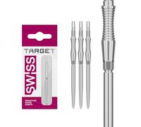 Target Darts Swiss Point Storm Puntas de Dardos, RST (Juego de 3 Puntas) 42MM - Plata | Cambiar Puntas de Dardos, Puntas Swiss Storm, Accesorios Profesionales para Dardos