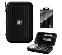 Target Darts Takoma - Cartera para Dardos, tamaño XL, Color Negro, Funda para Dardos con Capacidad para 6 Dardos, Soporte Protector de EVA con Bolsas Interiores de Doble Cierre, Accesorios