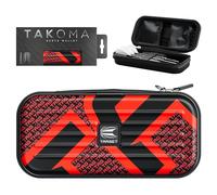 Target Darts Takoma Tag Cartera de Dardos, tamaño Regular, Rojo | El Estuche de Dardos Tiene Capacidad para 3 Dardos | Soporte Protector de Dardos de EVA con Bolsas Interiores con Doble Cierre
