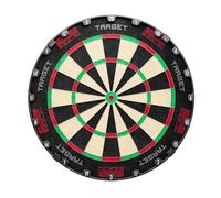 Target Darts Diana Tor, Diana con Punta de Acero | Diana de Competición Homologada WDF y Kit de Fijación, Moderno Anillo Numérico Giratorio, Sisal de Madagascar de Primera Calidad, Sistema de Alambre
