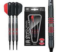Target Darts Vapor 8 Black Red 19G Soft Tip Darts Set Dardos de Punta Blanda, Rojo, 19G ( Paquete de 1)