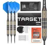 Target Darts Vitus 23G Juego de Dardos con Punta de Acero y Caña de Latón - 6 Cañas Pro Grip - 9 Alas Pro Ultra - Estuche para Dardos