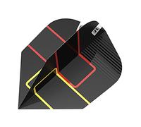 TARGET Gabriel Clemens-Plumas para Dardos (80% Profesionales), Color, Unisex, Negro, Amarillo y Rojo, No.6