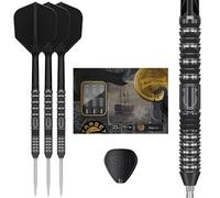 Target Japan Black Marque Draco G2 Punta de Acero Dardos con Kflex 21.5G | 90% Tungsteno Dardos Set, K-Flex Vuelos y Ejes N.º 6, Nano Suizos Puntos Consejos, Mathew Lee Gen 2