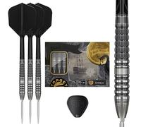 Target Japan Black Marque Lite Lumiere G3 Punta de Acero Dardos con Kflex, 21G | 90% Tungsteno Dardos Set, K-Flex Flights and Shafts No.6, Nano Swiss Point Tips, Hideaki Hasumi Gen 3