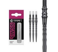 Target Japan Premium Swiss Puntos, Juego de 3 Puntas 35MM - Negro | Cambiar Puntas de Dardos, Puntas de Repuesto, Accesorios Profesionales para Dardos