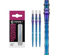 Target Japan Premium Swiss Puntos, Juego de 3 Puntas 40MM - Azul | Cambiar Puntas de Dardos, Puntas de Repuesto, Accesorios Profesionales para Dardos