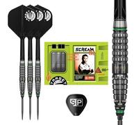 Target Japan Prime Series Scream G2 Dardos con Punta de Acero y Kflex, 23G | Juego de Dardos con 90% Tungsteno, Plumas y Cañas K-Flex N.º 2, Puntas Nano Swiss Point, Jugador Akito Yamagata Gen 2