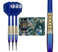 Target Japan Prime Series Zenith G2 Punta Blanda Dardos con Kflex, 20G | Juego de Dardos con un 90% de Tungsteno, Plumas y Astillas K-Flex N.º 6, Puntas 2BA Pixel, Jugador Ching Ho Tung Gen 2