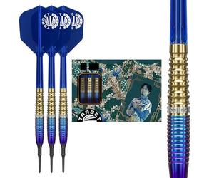 Target Japan Prime Series Zenith G2 Punta Blanda Dardos con Kflex, 20G | Juego de Dardos con un 90% de Tungsteno, Plumas y Astillas K-Flex N.º 6, Puntas 2BA Pixel, Jugador Ching Ho Tung Gen 2