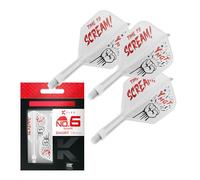 Target Japan Scream K Flex Sistema Dart Flights y Shaft, No.6 | Pack de 3 Kflex All In One Flight, Player Edition Akito Yamagata Accesorios para Dardos | Tallo Dardos K-Flex - Corto (19mm)