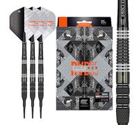 TARGET Juego de Dardos Rvb 95 X Echo 95% tungsteno de Punta Suave, Unisex, Negro y Gris, 20 g
