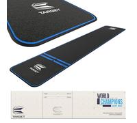 TARGET Mat Darts World Champion-Alfombrilla para Dardos (Borde Azul), Unisex, 63 cm (Round)