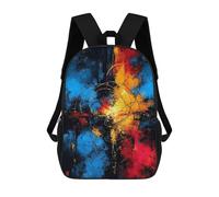 Target of Origin - Abstract Circles And Colors Mochilas Infantiles Impresas En 3D, Mochilas De Moda Informales, Mochilas De Viaje Bonitas, Mochilas Informales Para Exteriores Para Niños Y Niñas 17inch