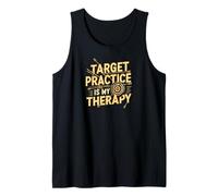 Target Practice Is My Therapy Archery Bow Arrow Camiseta sin Mangas