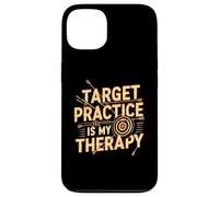 Target Practice Is My Therapy Archery Bow Arrow Carcasa para iPhone 13
