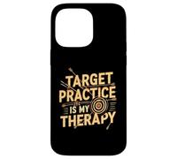 Target Practice Is My Therapy Archery Bow Arrow Carcasa para iPhone 14 Pro MAX