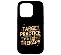 Target Practice Is My Therapy Archery Bow Arrow Carcasa para iPhone 15 Pro