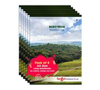 TARGET PUBLICATIONS Cuadernos largos | Mawsynram - Serie India | 164 páginas rayadas de una sola línea | Libro de escritura con números de página | Útil para la escuela, la universidad y la oficina |