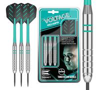 TARGET Rob Cross Silver Voltage 24G Brass Steel Tip Darts Set Dardos, Plata, 24 g
