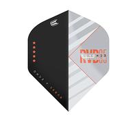 TARGET Rvb 95 X Echo Pro Ultra Dart Flights Plumas de Dardos, Unisex, Negro, Gris y Naranja, No.2