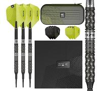 TARGET Soft Tip Set Darts 975 11 20G 97.5% tungsteno-Juego de Dardos de Punta Suave, Unisex, Negro y Verde, 20 g