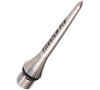 Target Titanium Pro 2ba - Puntas de acero para dardos (3 unidades, 26 mm), color plateado