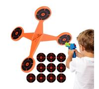 Target Toy: Máquina De Entrenamiento Completa Con Reinicio Rápido | Objetivo Giratorio Automático | Incluye 10 Piezas De Papel Espeluznante, Para Recreación, Playa, Jardín, Apto Para Principiantes Y P