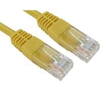 Target URT-600 Yellow - Cable de Red (0,5 m, Cat5e, U/UTP (UTP), RJ-45, RJ-45, Amarillo)
