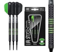TARGET Vapor 8 Black Green 18g Soft Tip Darts Set Dardos de Punta Suave, Verde, 18 g