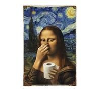 Targhe E Cartelli - Arte Divertente Per Bagno | Decorazione Murale In Metallo Umoristica - Decorazione Murale In Metallo Naso Tappato,per Casa Appartamento Hotel Ufficio Palestra Bagno Toilette