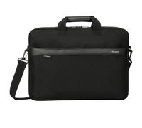 Targus Maletín para portátil de hasta 16 pulgadas, GeoLite EcoSmart Advanced, maletín de carga superior, ligero, duradero, tela resistente al agua - Negro