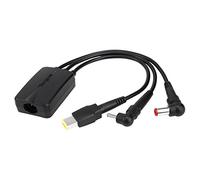 Targus ACC984EUX Cable Hydra en Color Negro de Carga Mediante CC tridireccional (Paquetes de 25 Piezas sin acopladores)