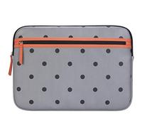 Targus Arts Edition - Funda Protectora para portátil de 15,6 Pulgadas con Bolsillo con Cremallera, Material Suave y Suave, diseño de Lunares, Color Gris y salmón (TSS999GL)