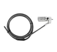 Targus ASP86RGLX - Cable antirrobo (Negro, Portátil, Cerradura con combinación, Kensington, Acero galvanizado, 1,9 m)