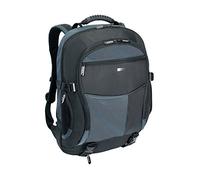 Targus Atmosphere XL Mochila para portátil de 17-18", Mochila de Trabajo de 20L, Mochila para Ordenador con Cubierta para Lluvia - Negro/Azul, TCB001EU