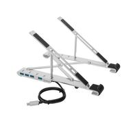 Targus AWU100205GL (Plata) - Soporte con hub para portátil 15.6"