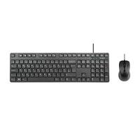 Targus Combo de teclado y mouse con cable de tamaño completo (Reino Unido)