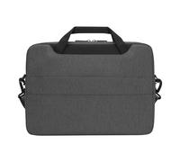 Targus TBS92602GL Funda Delgada de 14" Cypress con Ecosmart, Funda con Correa de Hombro y Asas, Funda para Ordenador Hecha con Botellas de plástico Reciclado - Gris