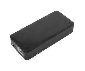 Targus DOCK182EUZ Docking Station DV4K Universal USB-C con Power Delivery de 100 W, hub multipuerto para Ampliar el Escritorio con 1 o 2 monitores, estación Base - Negro
