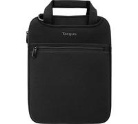 Targus Funda vertical segura para laptop de 14 pulgadas, con asas ocultas, correa cruzada para el hombro, acolchado protector para laptop de 14 pulgadas, color negro (TSS913)