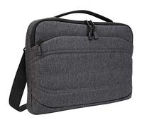 Targus Groove X2 cartera delgada, práctica funda para ordenador de hasta 15", bolso bandolera impermeable ideal para la universidad y la oficina - gris carbón, TSS978GL