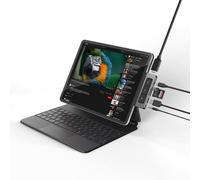 Targus - HD449 hub de interfaz USB Tipo C 5000 Mbit/s Plata