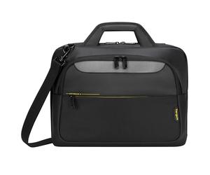 Targus Maletín para portátil de Entre 15 y 17,3 Pulgadas con Cierre Superior CityGear, Funda Ligera para el día a día, Protector de Ordenador - Negro, TCG470GL
