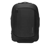 Targus Mochila Trolley Ecosmart Mobile Tech Traveler de 15,6", Mochila con Ruedas con Compartimento Ampliable, Ideal como Equipaje de Mano - Negro, TBR040GL