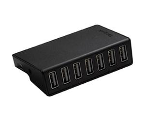 Targus Targus 7-Port USB Desktop Hub Targus 7-Port USB Desktop Hub, 480 Mbit/s, Negro, De plástico, Windows XP, Vista, 7; Mac OS 10+, 76 mm, 69 mm